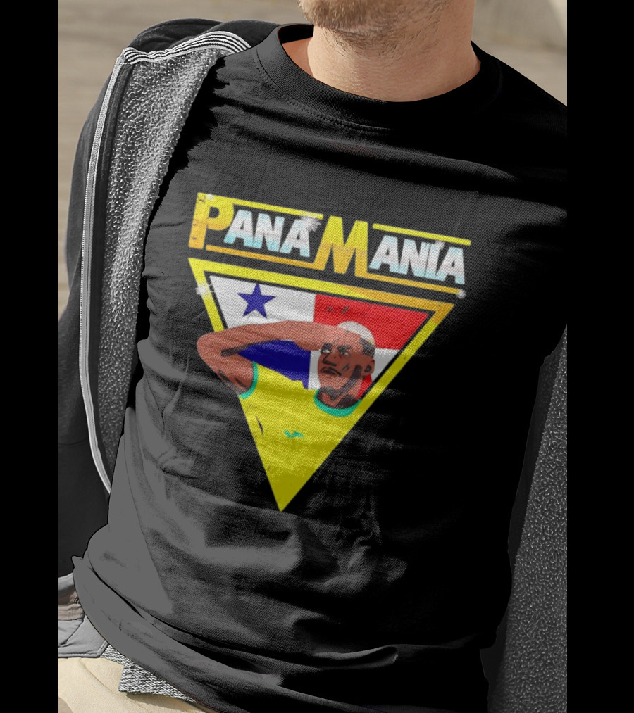 Pana Mania José Córdoba Salute Panama Flag Triangle T-Shirt