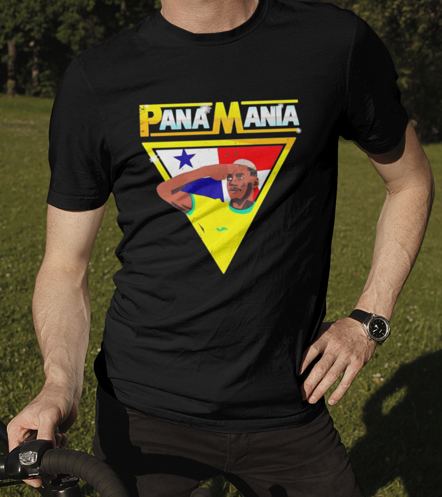 Pana Mania José Córdoba Salute Panama Flag Triangle T-Shirt