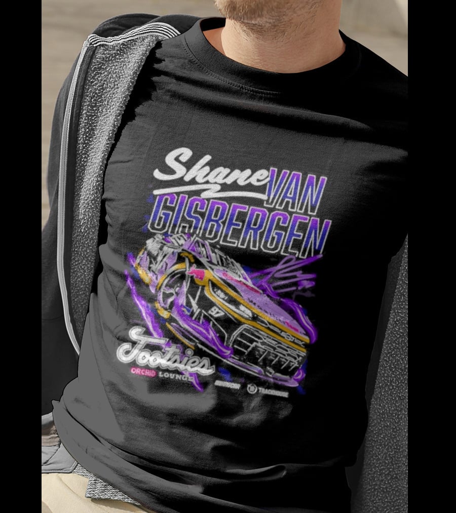 Shane Van Gisbergen #97 2026 Tootsies Orchid Sweeps Racing Car T-Shirt