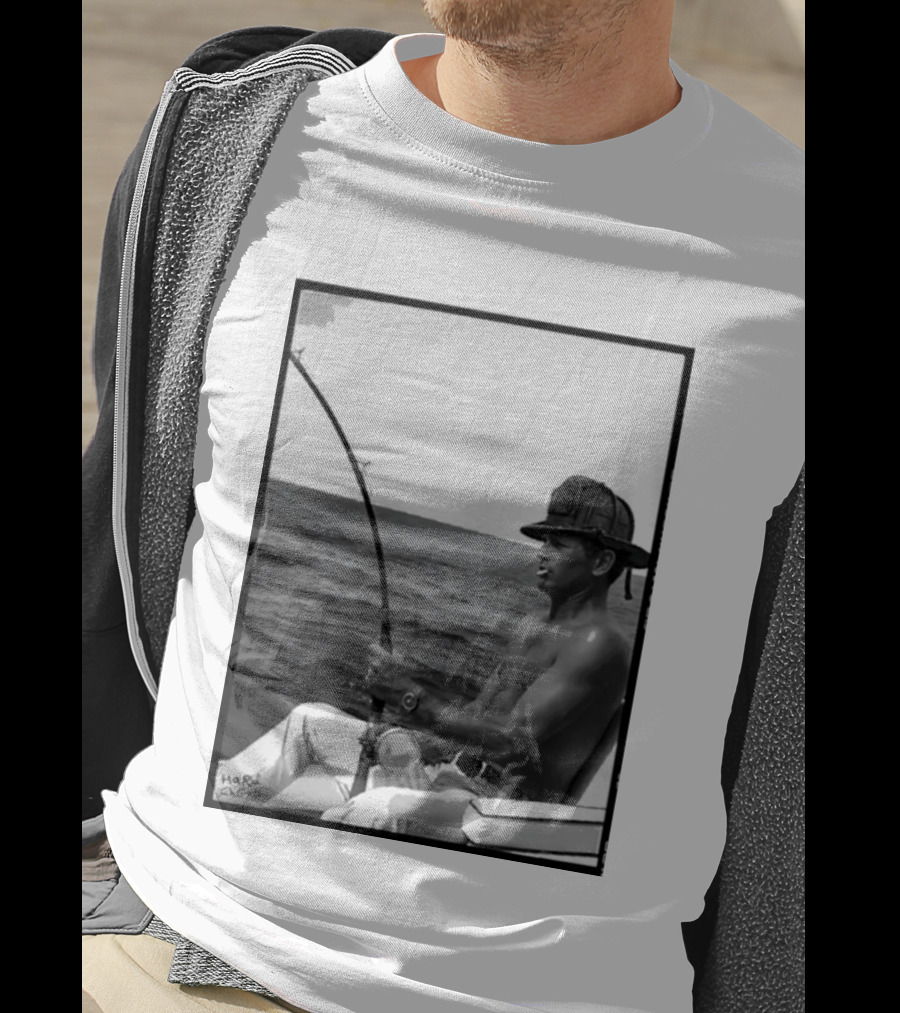 Paul Newman Fishing Wrk Hrd Ply Hrd HARRISON1973 T-Shirt