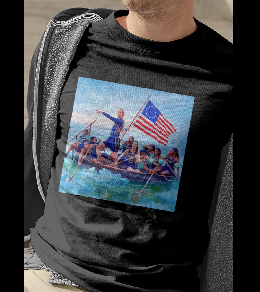 Indiana Fever Crossing The Delaware With Floaties Basketball Team T-Shirt