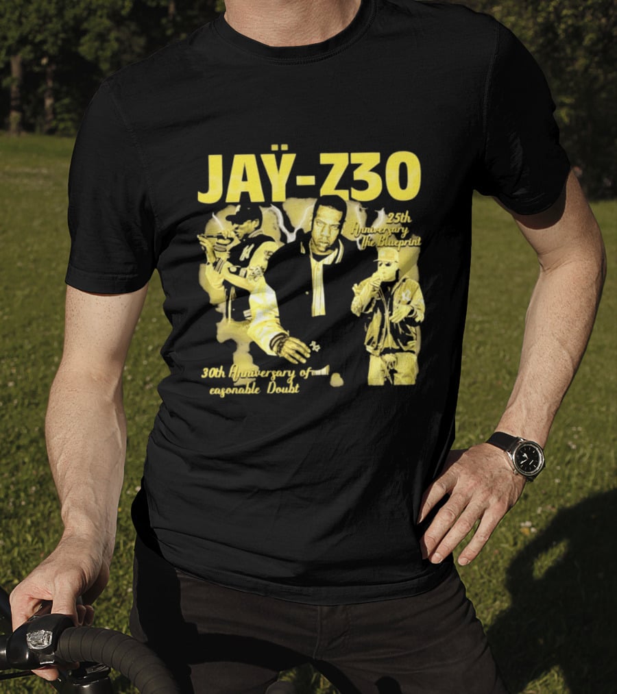 Jay Z30 Celebrating 25th Anniversary The Blueprint 30th Anniversary Reasonable Doubt T-Shirt