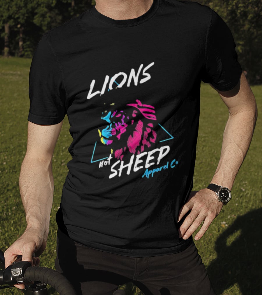 Lions Not Sheep Apparel Co Helmeted Lion T-Shirt