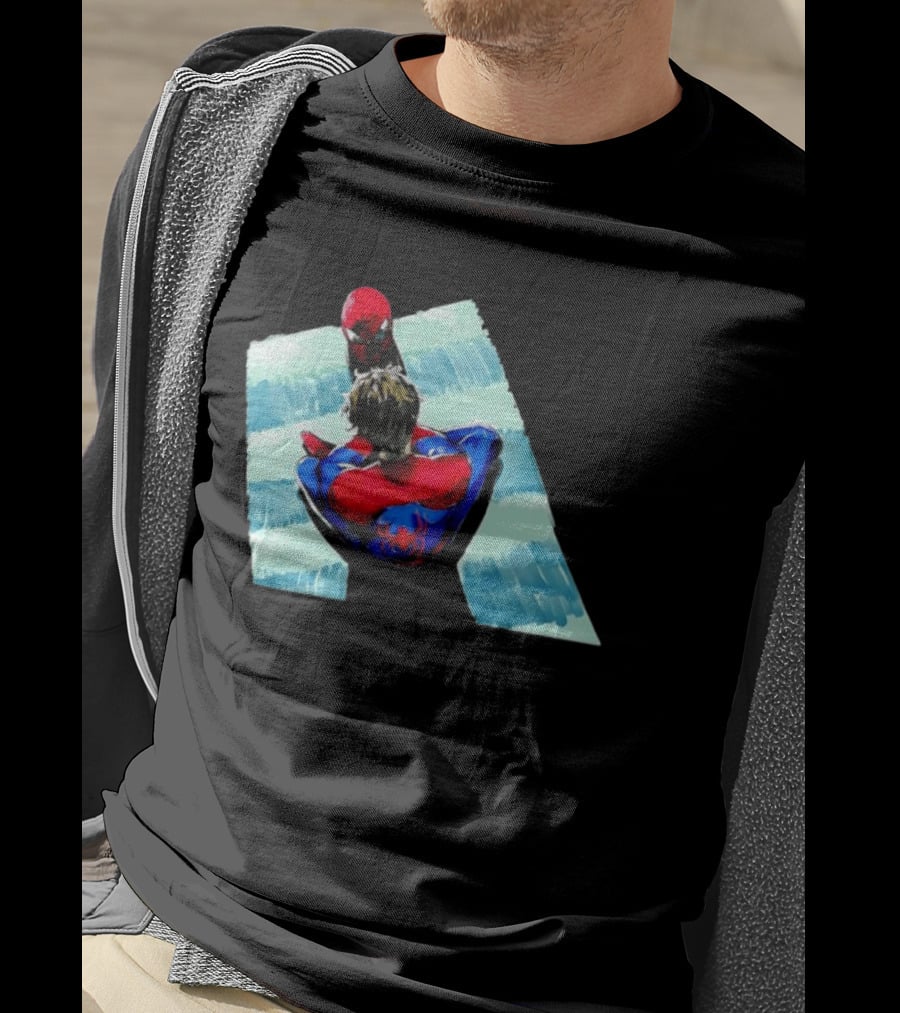 Spider Man Peter Parker Marvel Cinematic Universe Dual Perspective T-Shirt
