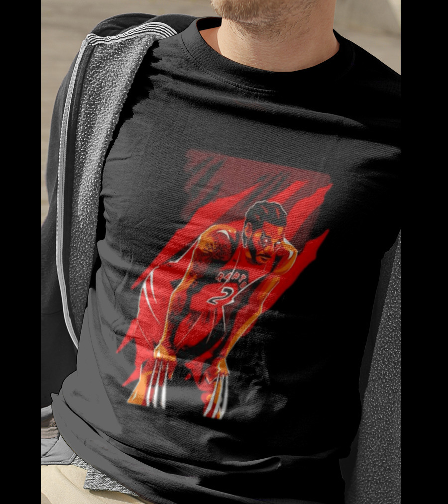 Kawhi Leonard Wolverine Claws Toronto Raptors 2 Jersey Return T-Shirt