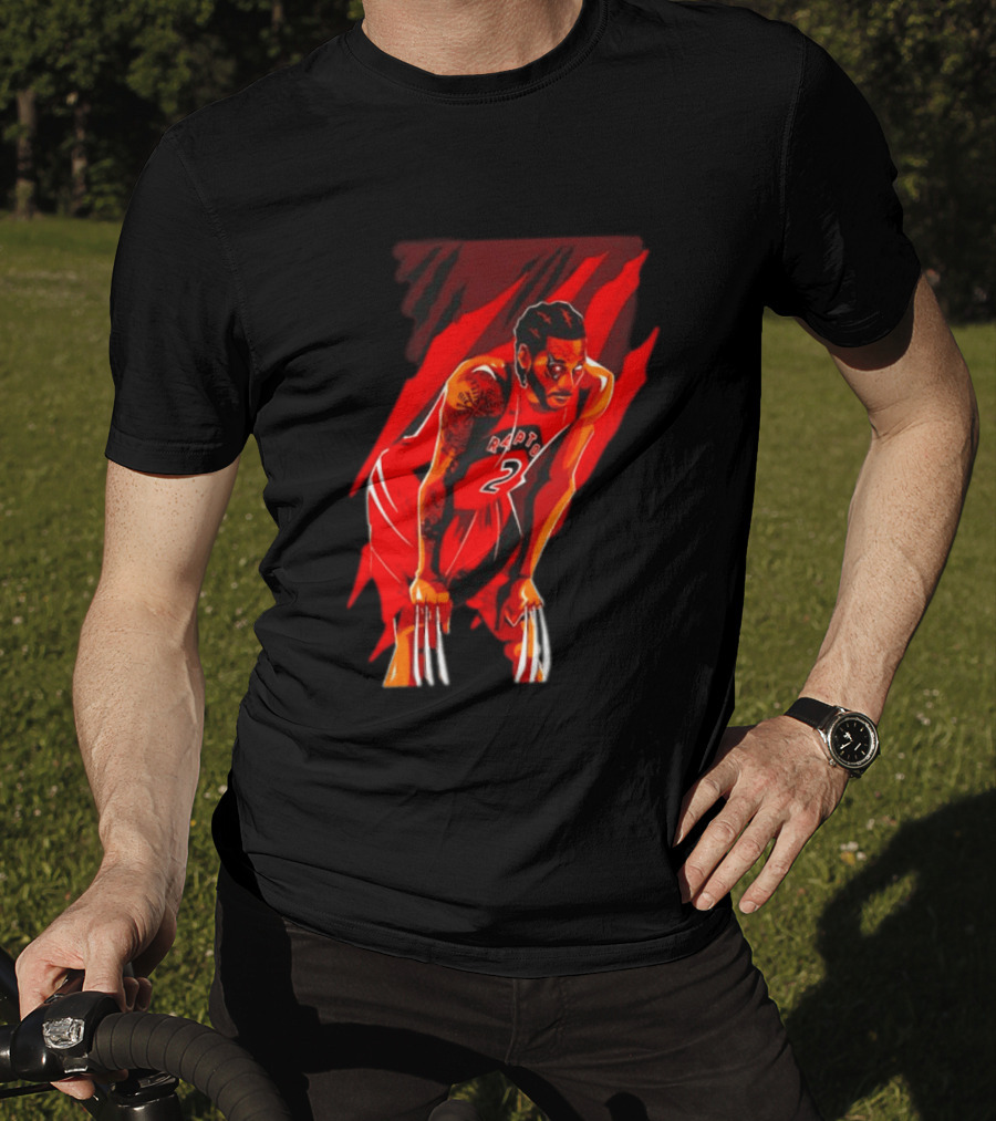 Kawhi Leonard Wolverine Claws Toronto Raptors 2 Jersey Return T-Shirt