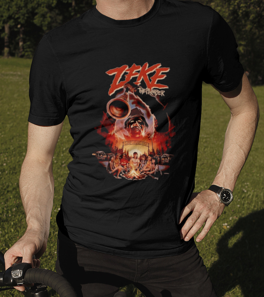 Zeke The Plumber Camp Anawanna Salute Your Shorts Horror Movie Mashup T-Shirt