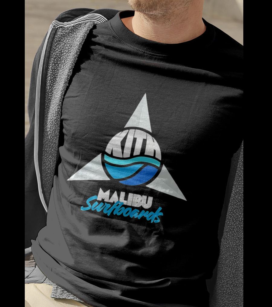 Kith Malibu Surfboards Triangular Wave Aesthetic T-Shirt