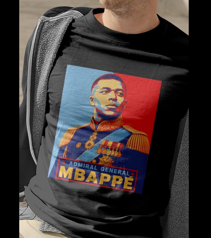 Admiral General Mbappe Propaganda Football T-Shirt