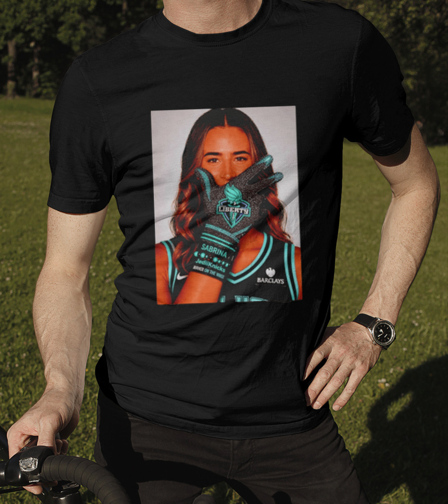 Sabrina Ionescu New York Liberty Barclays Burner Like Brunson IceMan T-Shirt