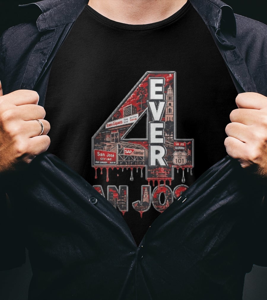 San Jose 4 Ever Econo Liquors SAP Center US 101 California T-Shirt
