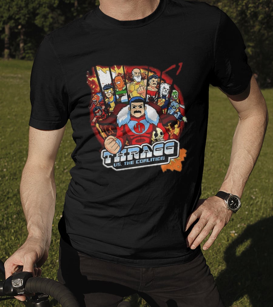 Thragg Vs The Coalition Invincible Scott Pilgrim Characters T-Shirt