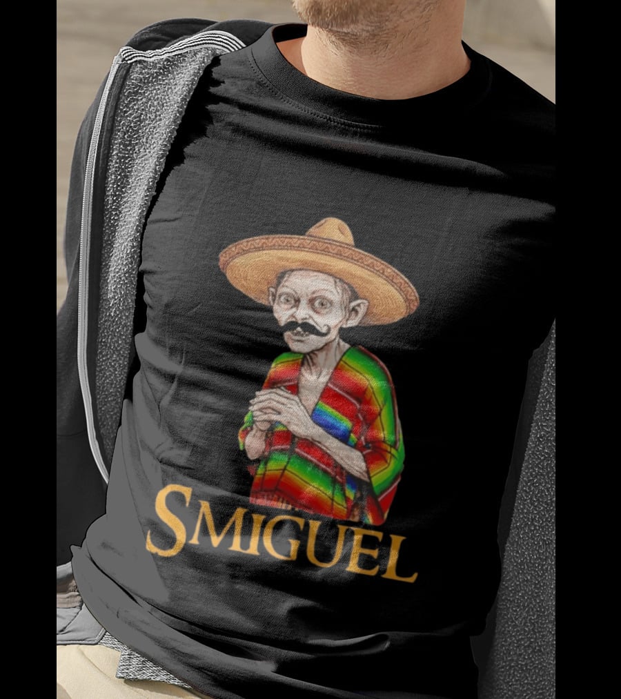 Smiguel Gollum Sombrero Rainbow Poncho T-Shirt