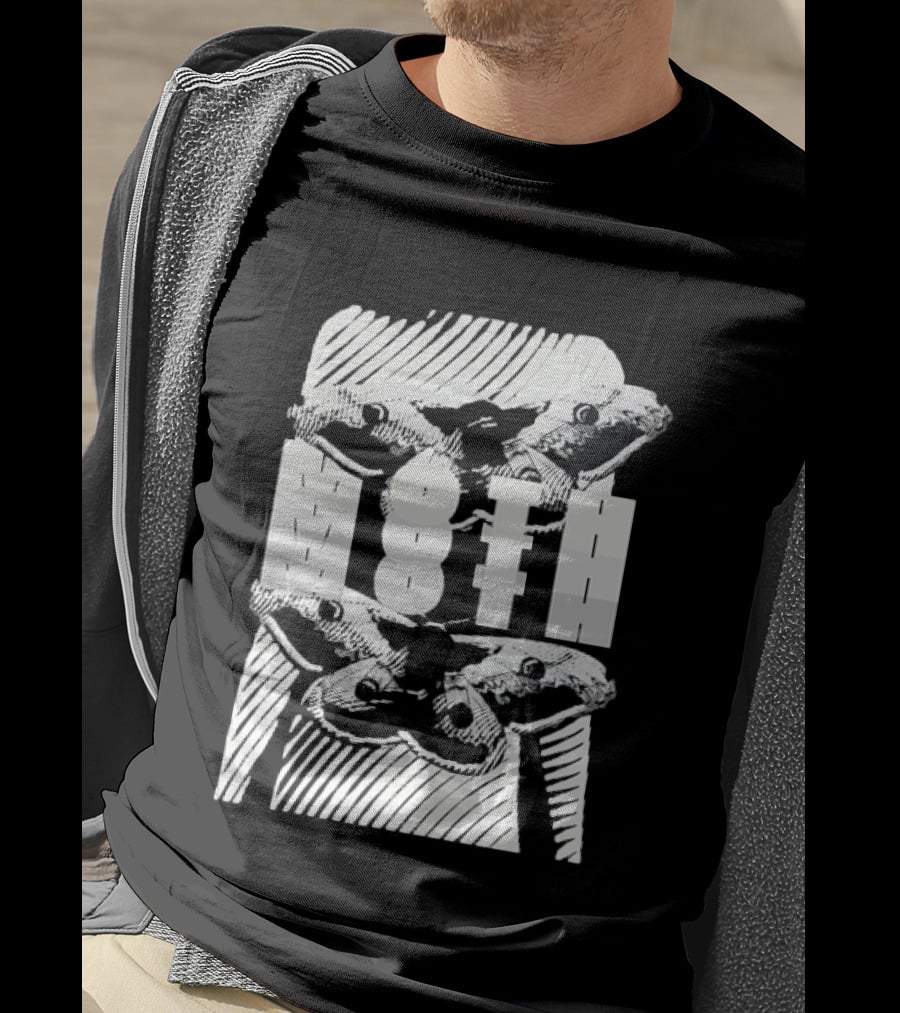 Moth Wings Reflective Optical Illusion T-Shirt
