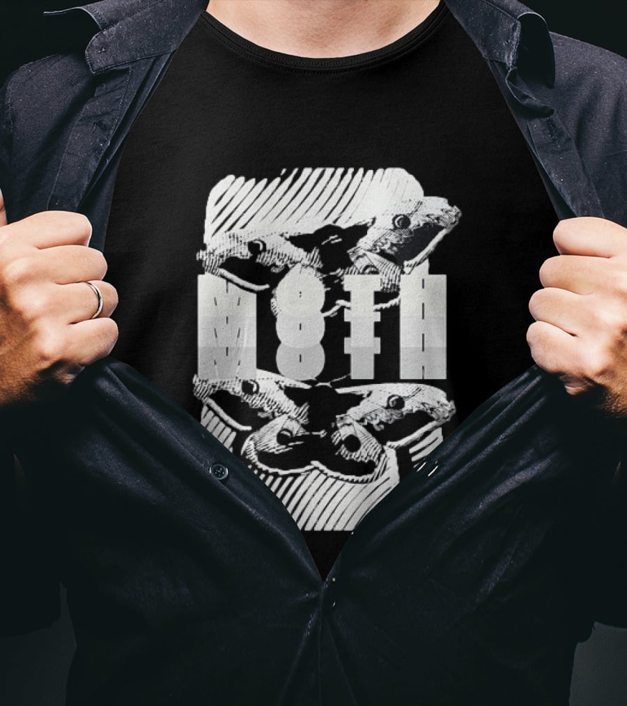 Moth Wings Reflective Optical Illusion T-Shirt