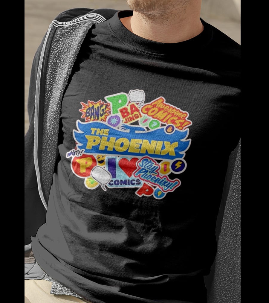 The Phoenix Awesome Comics Stay Phoenix I Love Comics Ba Jing Bang T-Shirt