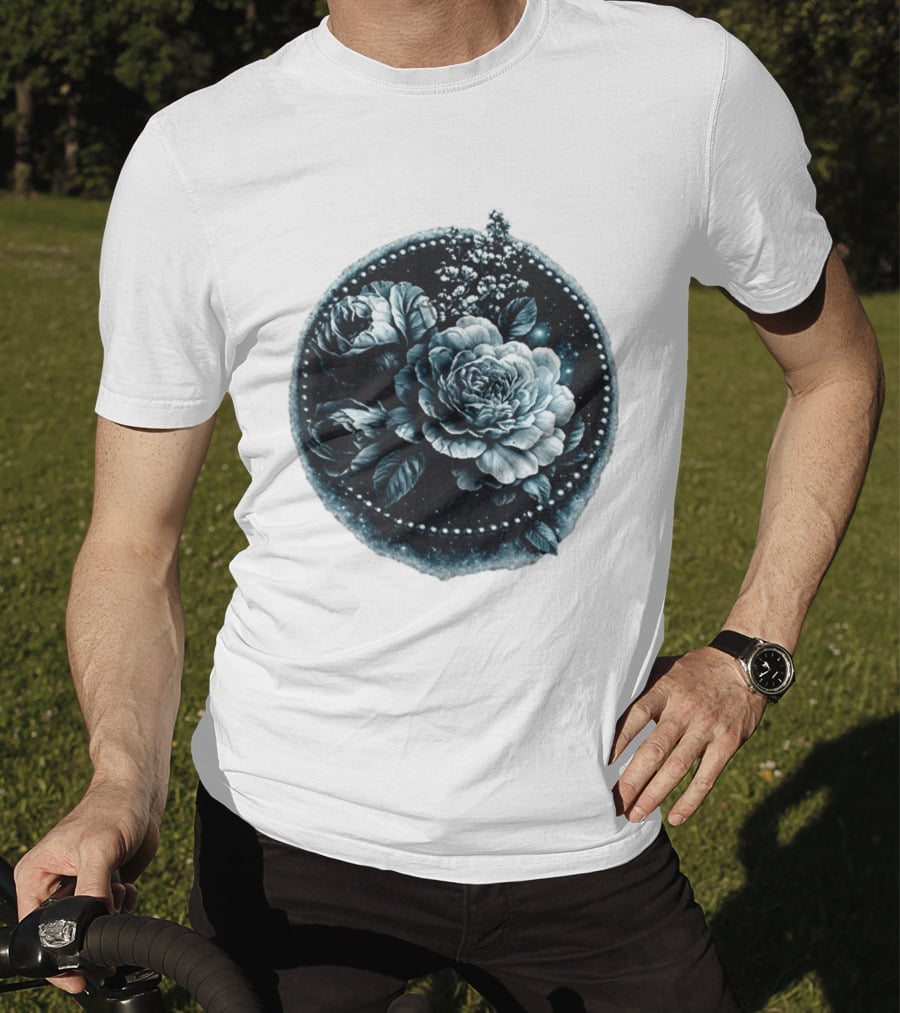 Cape Fear Nevaeh Valentine Floral Muscle Peonies T-Shirt