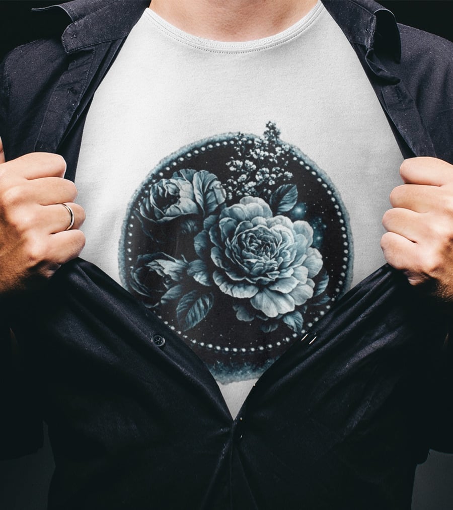 Cape Fear Nevaeh Valentine Floral Muscle Peonies T-Shirt