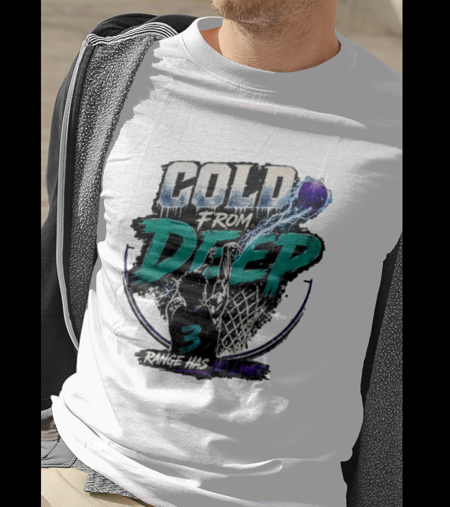 Cold From Deep Range Has No Limit Basketball 3 T-Shirt