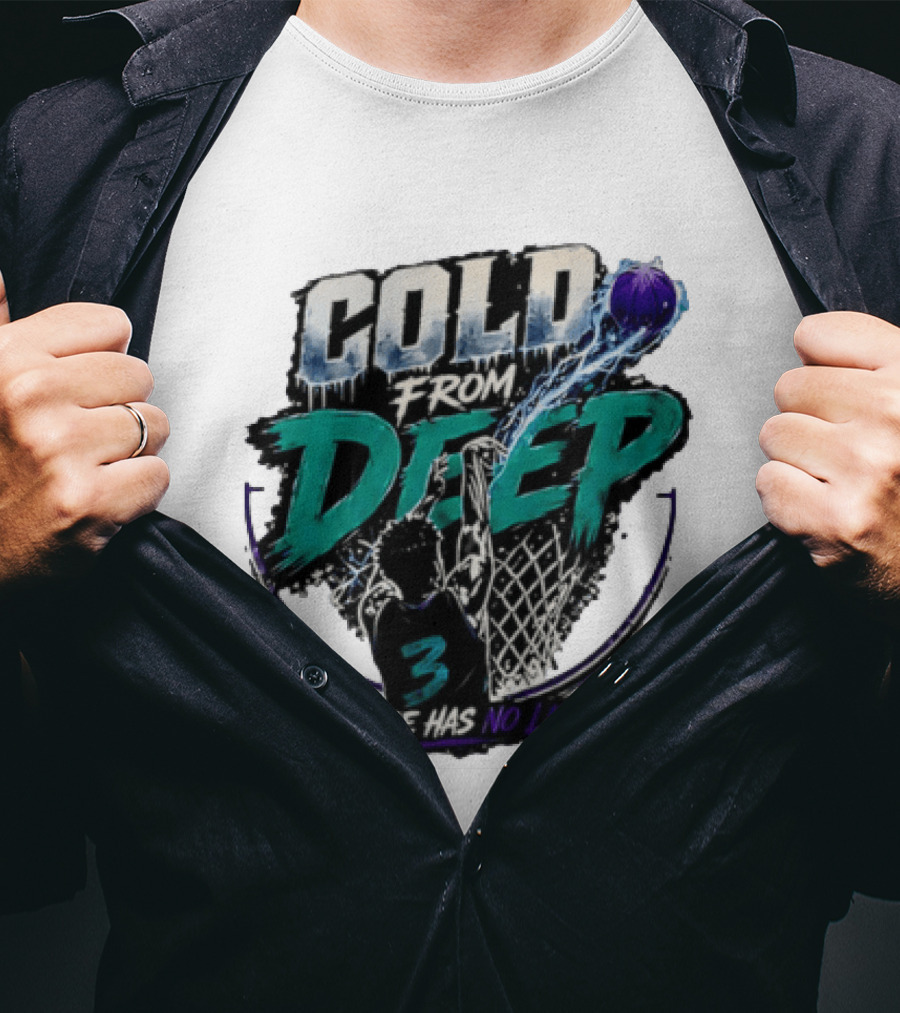 Cold From Deep Range Has No Limit Basketball 3 T-Shirt