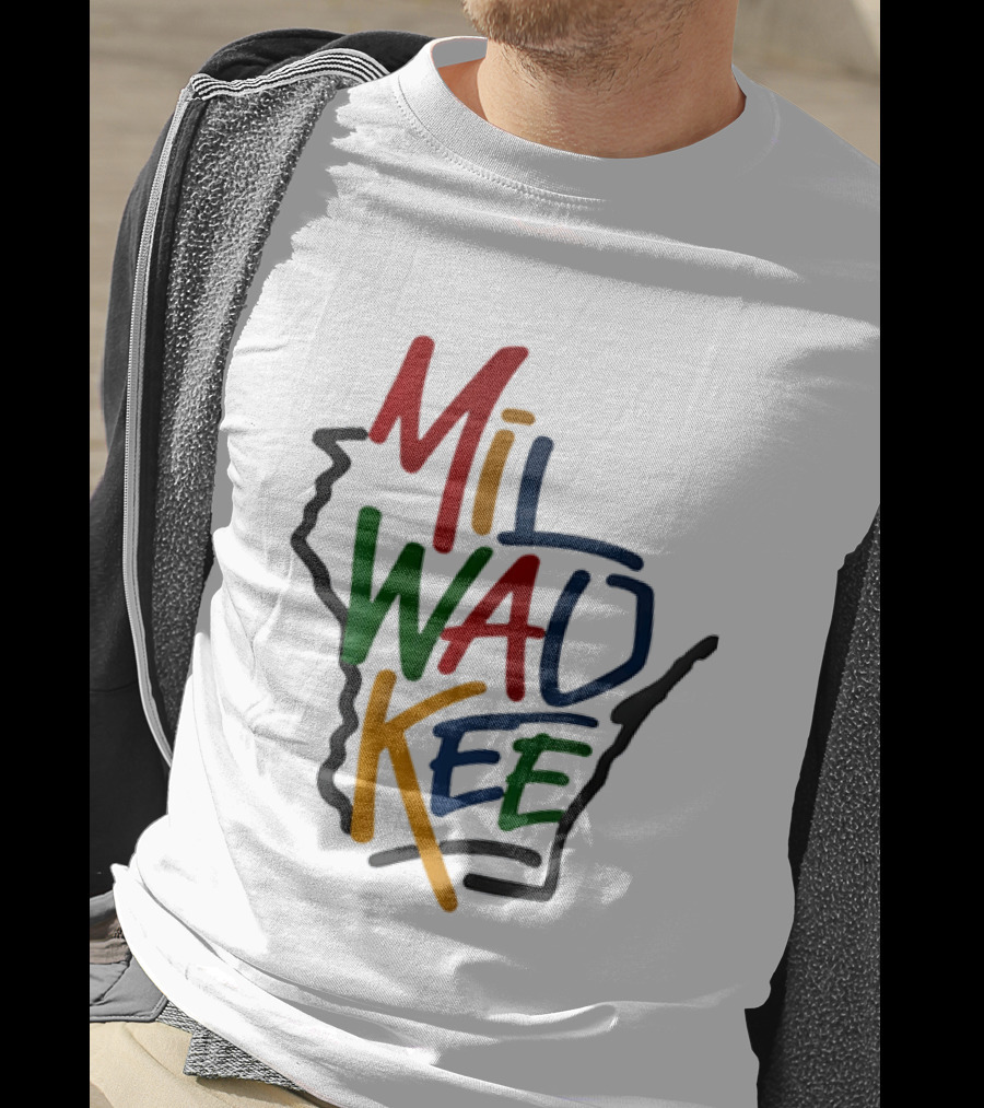 Milwaukee Wisconsin State Colorful T-Shirt