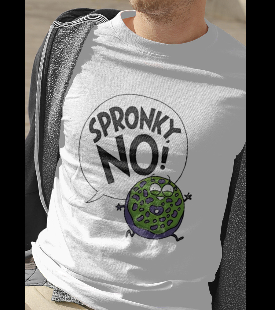 Donut Squad Spronky No Green Cartoon Doughnut T-Shirt