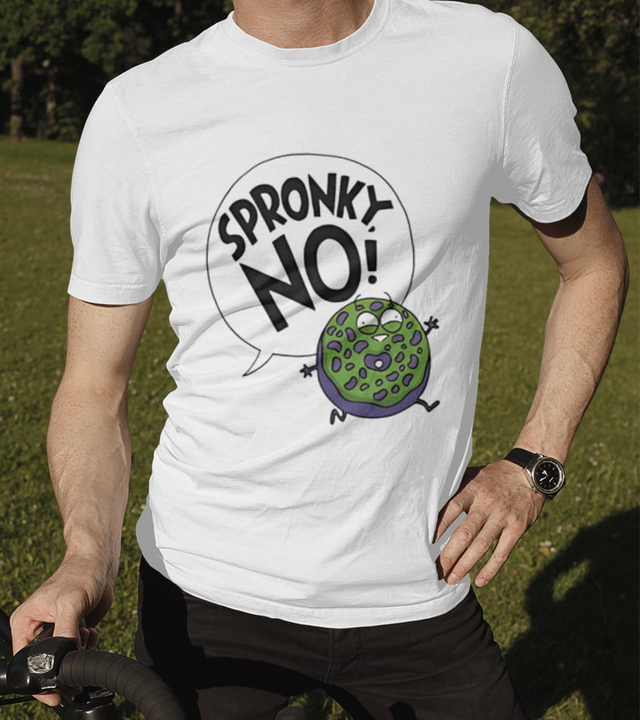 Donut Squad Spronky No Green Cartoon Doughnut T-Shirt