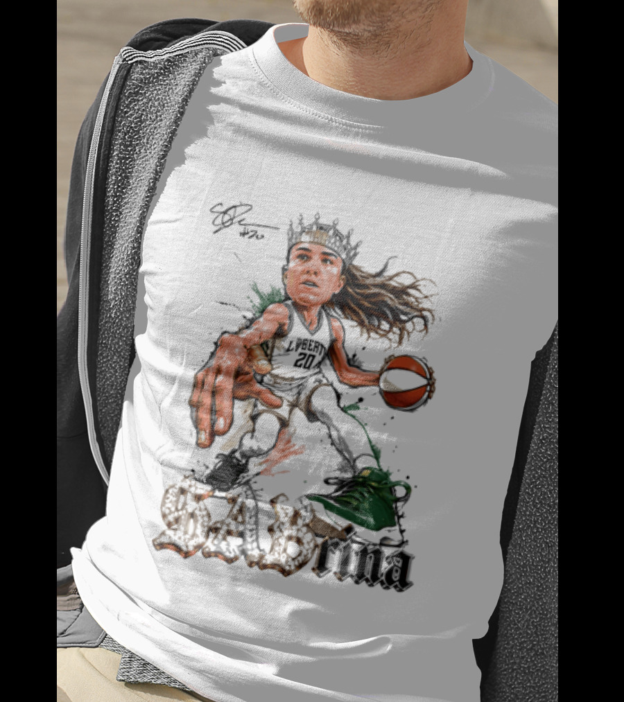 Sabrina Ionescu New York Liberty Basketball Crown T-Shirt