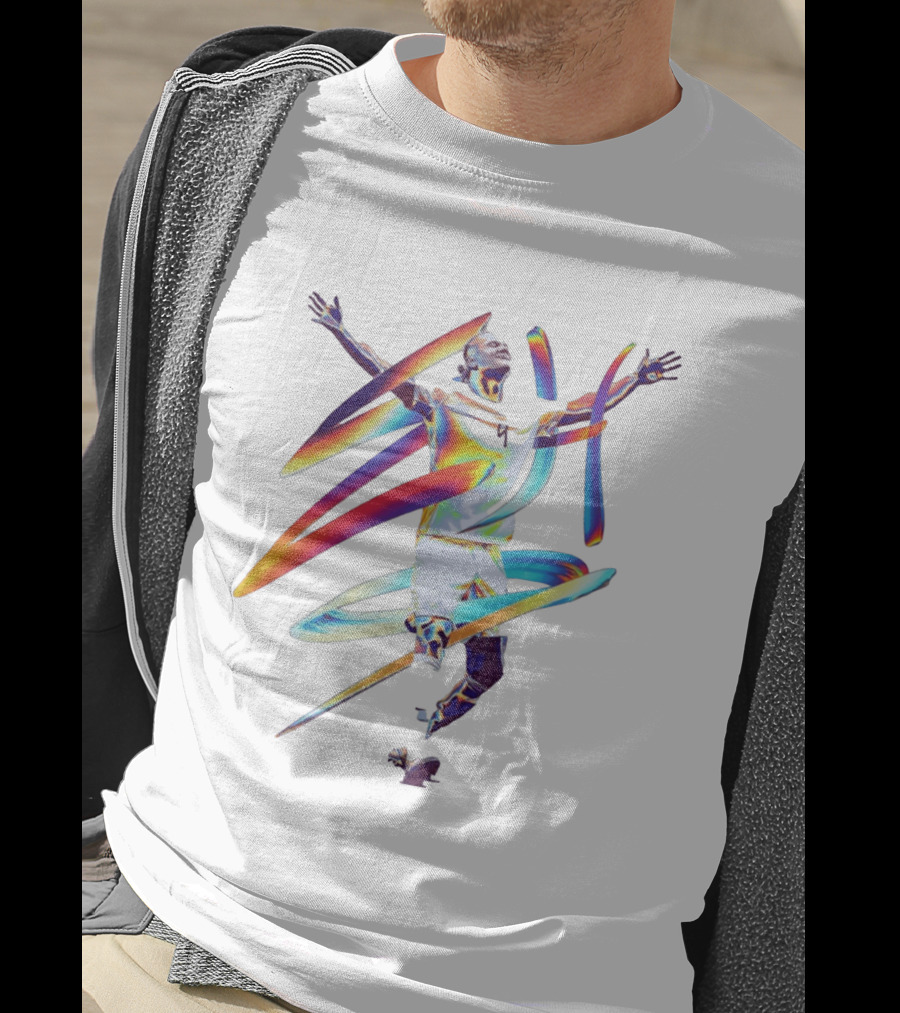 Haaland Goal Celebration Norway 9 Vibrant Energy Spiral T-Shirt
