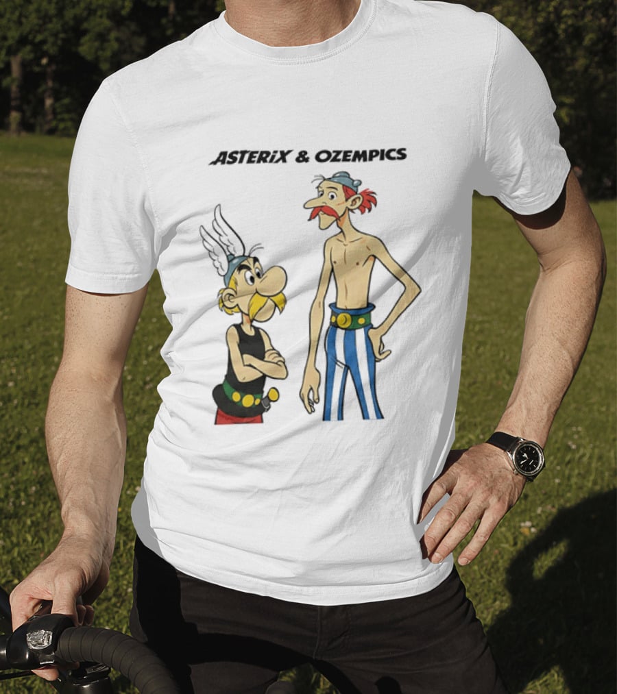 Asterix And Ozempics Thin Obelix Comic T-Shirt