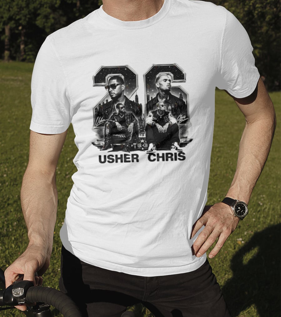 Usher Chris 26 R&B Music URCB Signatures T-Shirt