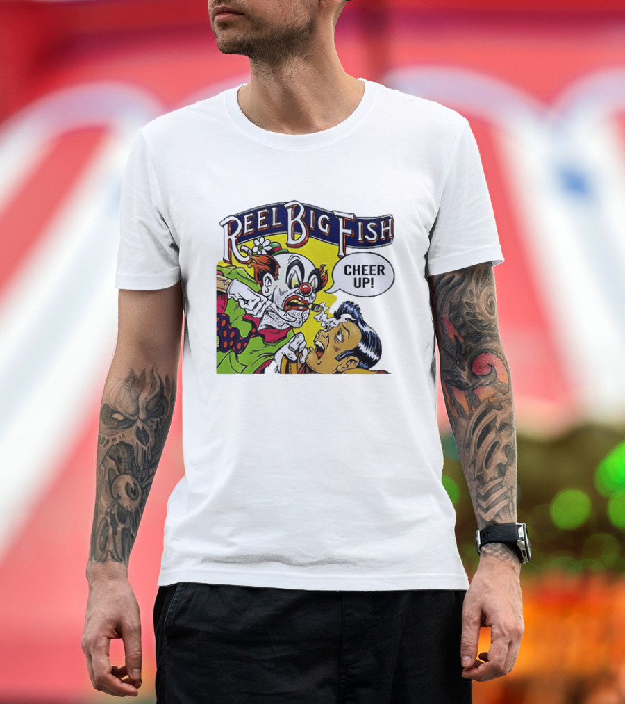 Reel Big Fish Cheer Up Clown Comic T-Shirt