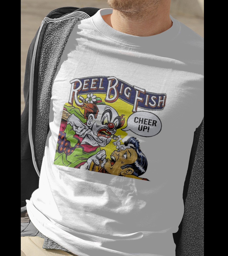Reel Big Fish Cheer Up Clown Comic T-Shirt