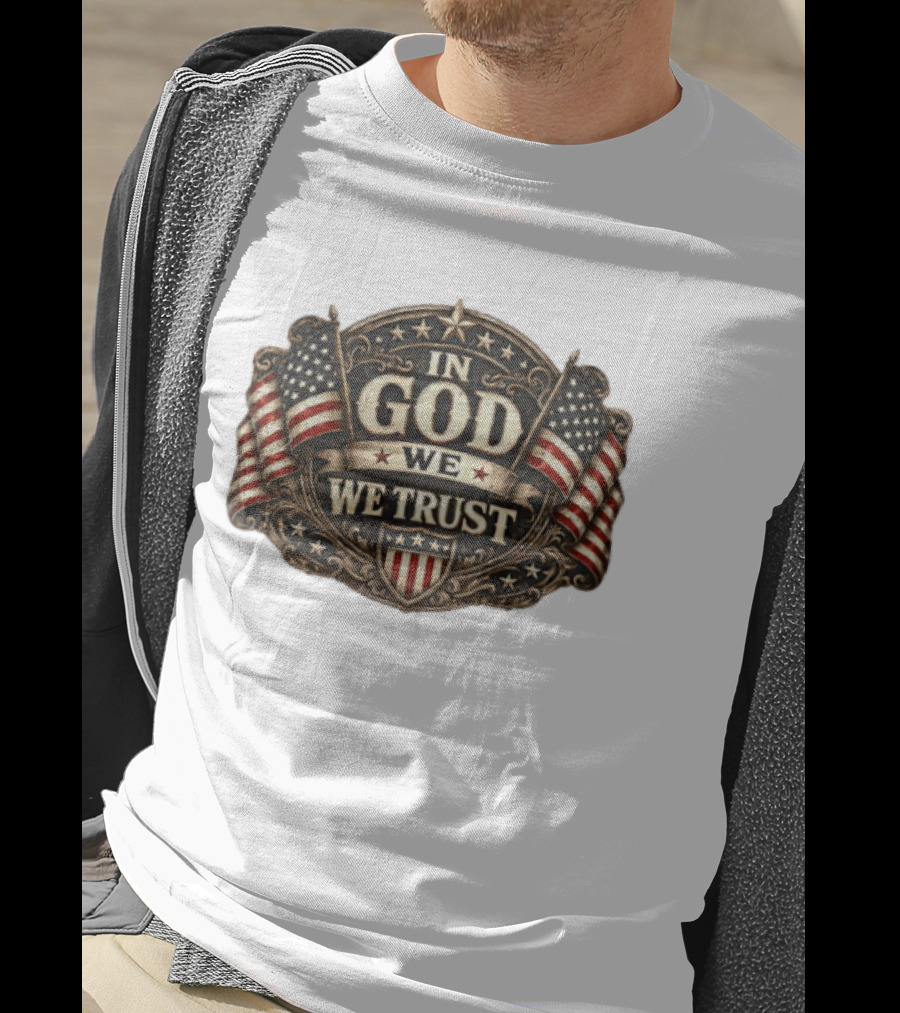 In God We Trust USA Flag Patriotic T-Shirt