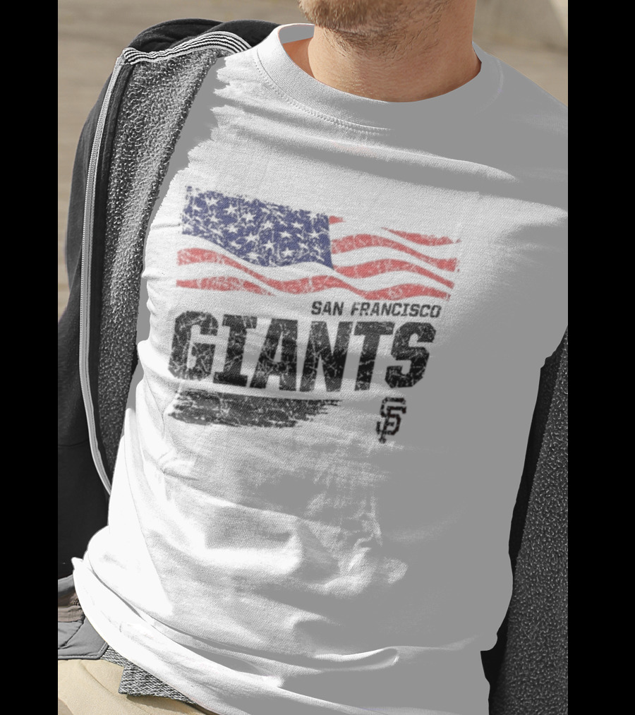San Francisco Giants USA Flag Stars And Stripes T-Shirt
