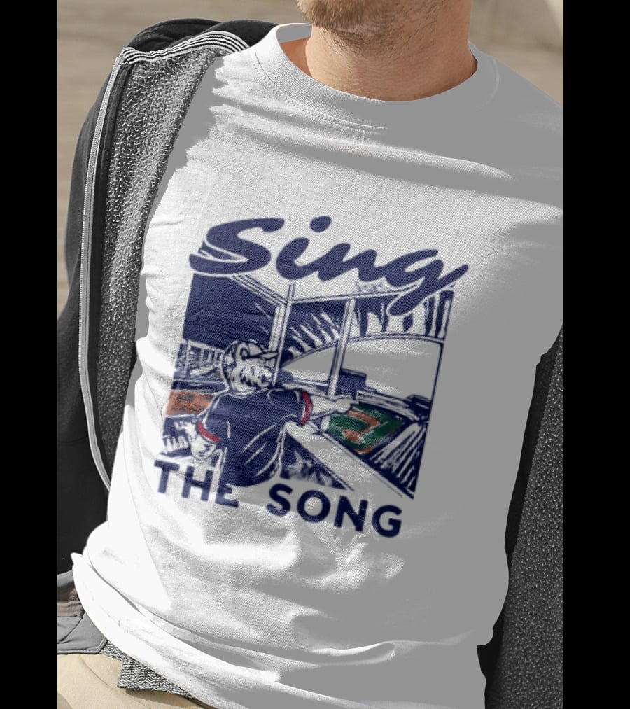 Sing The Song Chicago Cubs Clark The Cub Baseball Stadium Music T-Shirt