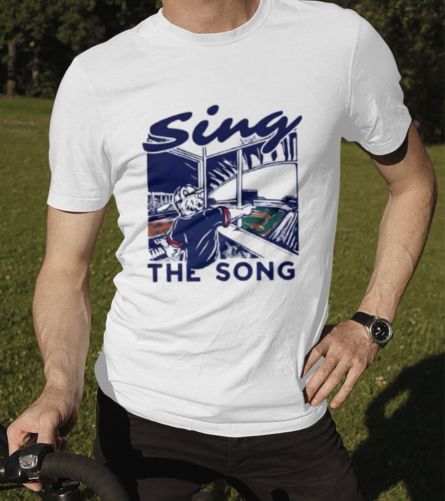 Sing The Song Chicago Cubs Clark The Cub Baseball Stadium Music T-Shirt