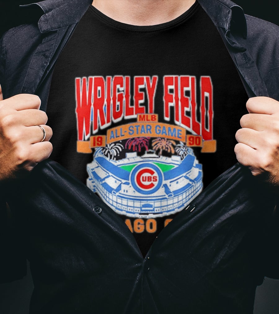 Wrigley Field 1990 MLB All Star Game Chicago Cubs T-Shirt