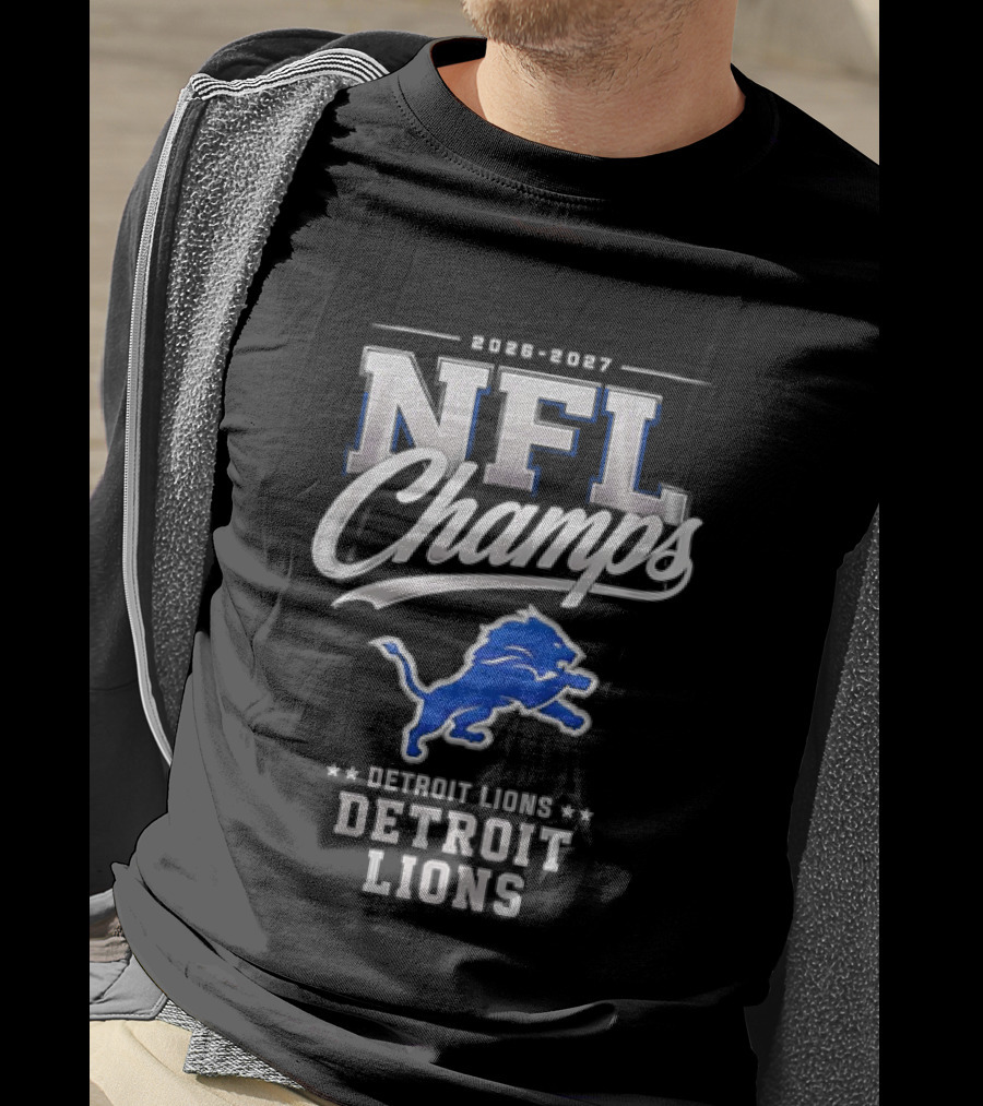 2026 2027 NFL Champs Detroit Lions T-Shirt