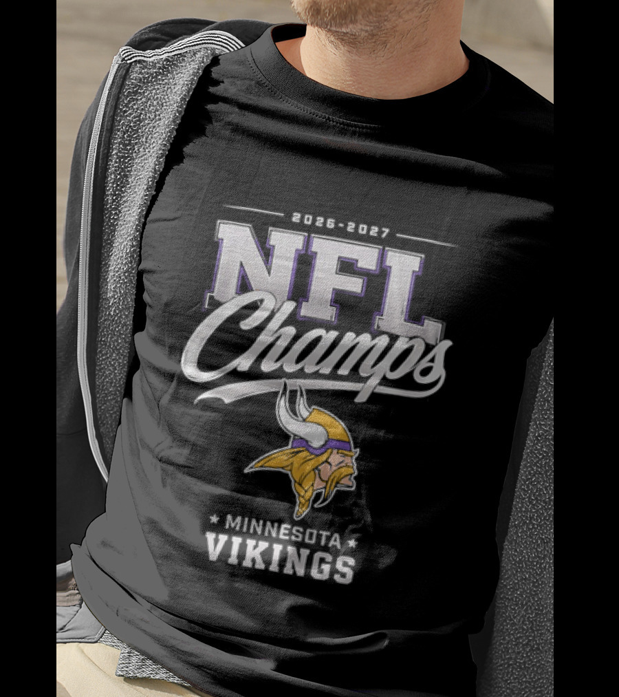 2026 2027 NFL Champs Minnesota Vikings T-Shirt
