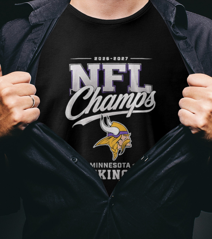 2026 2027 NFL Champs Minnesota Vikings T-Shirt