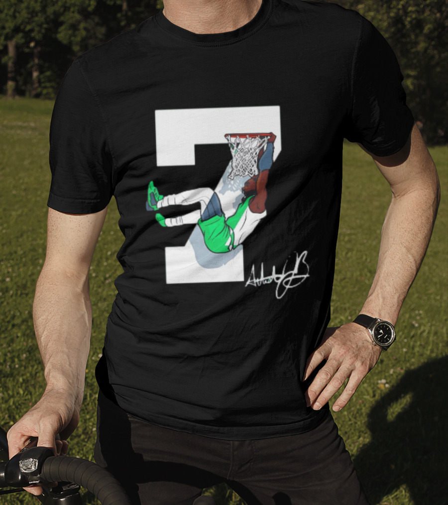 Boston Celtics Dunking Number 7 AthleticJb T-Shirt