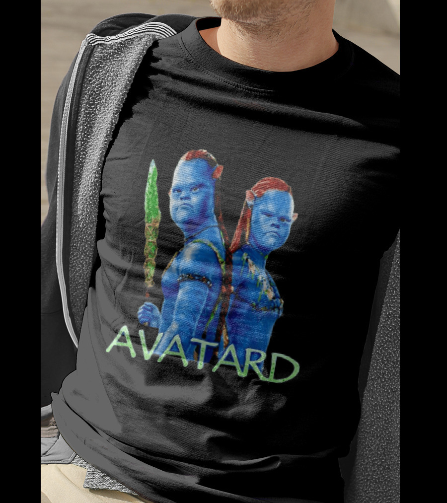 Avatar Avatard Blue Characters Humor Down T-Shirt