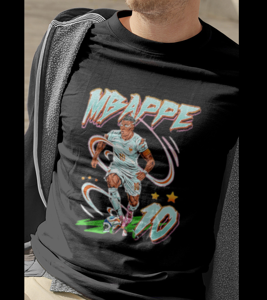 Kylian Mbappe 10 France National Team Soccer Star T-Shirt