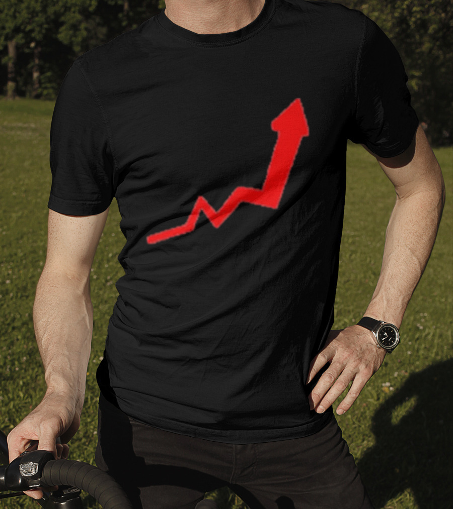Dayu Stock Market Rising Chart Arrow Trending Upwards Stop Stock T-Shirt