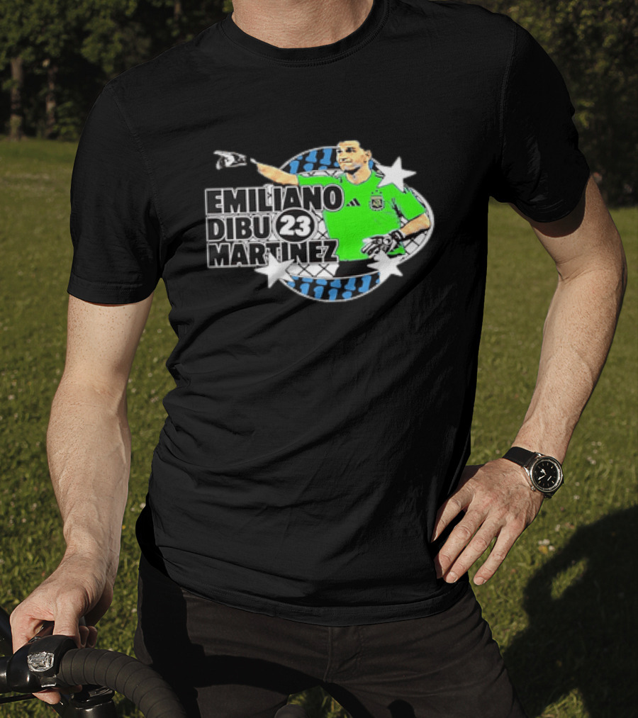Emiliano Dibu Martinez 23 Argentina National Team Bootleg Stars Net T-Shirt