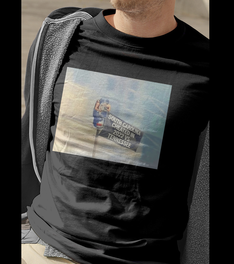 Empire State Building South Carolina Cheated 2022 Tennessee Flag T-Shirt