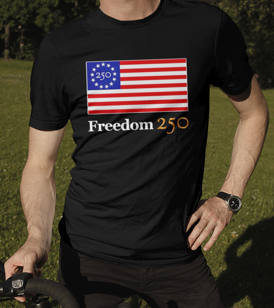 Freedom 250th Anniversary American Flag 4th Of July 2026 Celebration T-Shirt