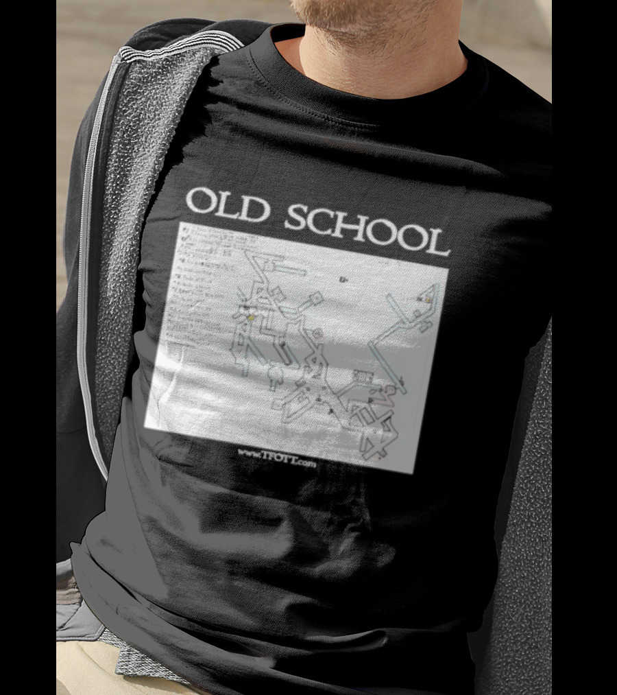 Old School Tonisborg Dungeon Map 1971 Dungeons And Dragons Retro Adventure T-Shirt