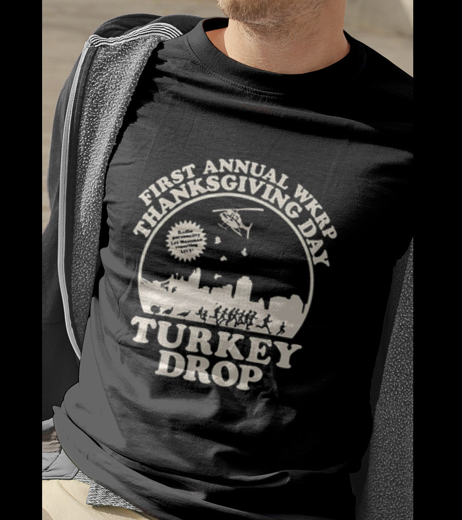 WKRP In Cincinnati First Annual Thanksgiving Day Turkey Drop T-Shirt
